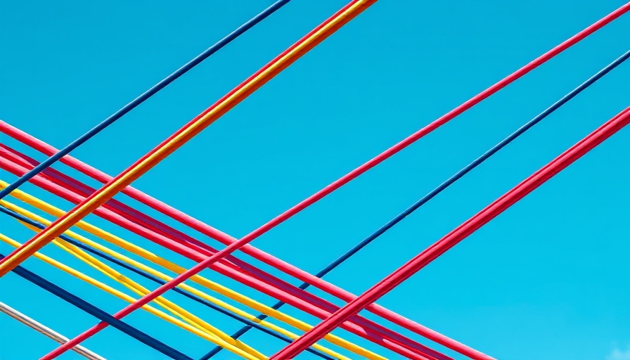 Colorful cables displaying AI Energy Use concept.