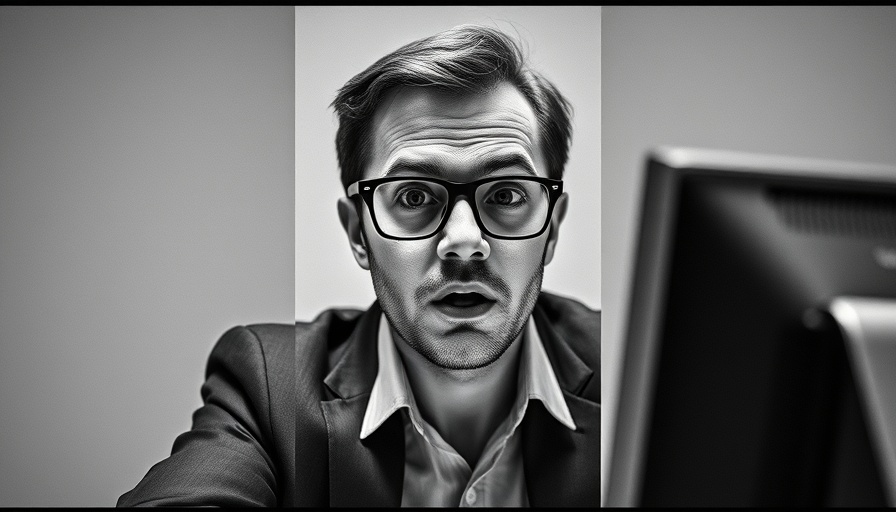 AI customer support automation failures illustrated by shocked office worker.