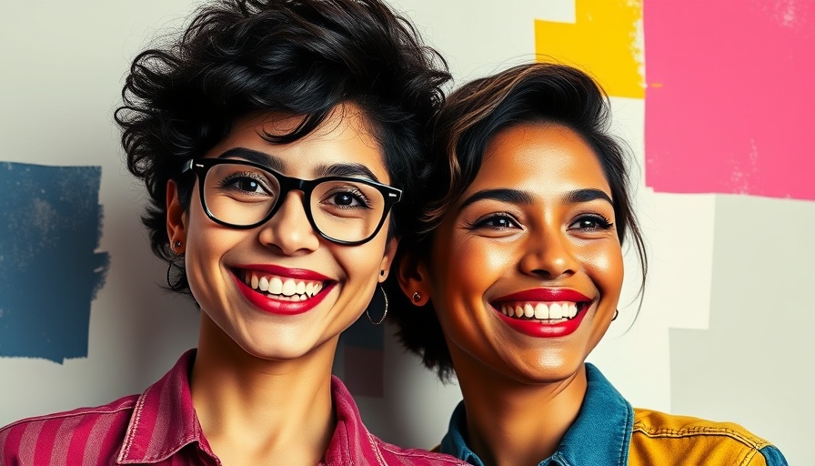 Pop art collage of two individuals, abstract portrait style.