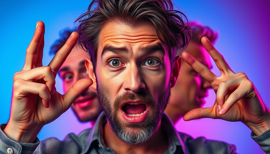 Expressive portraits of an unidentified man illustrating Tesla's market share.