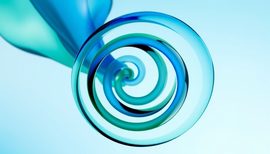 Abstract art representing Frontier Safety Framework in AI with spirals