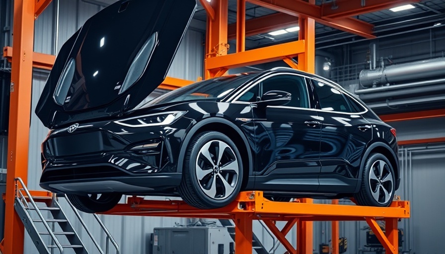 Electric vehicle in factory setting related to End of EV Tax Credits.