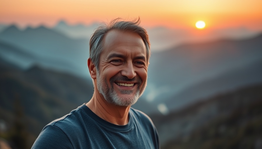 Serene mountain meditation scene promoting mindfulness in yoga.