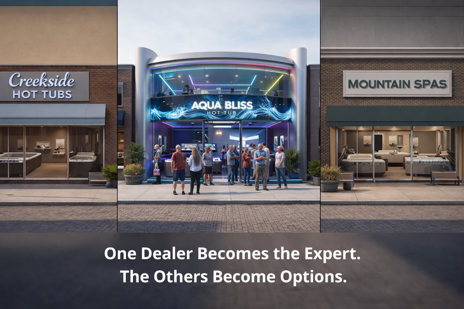 enticing promotion sale, cheerful, engaging customers, photorealistic, busy market street with vivid banners, highly detailed, colorful streamers overhead, macro lens, bright and vivid, midday sun, shot with a 24-70mm lens.