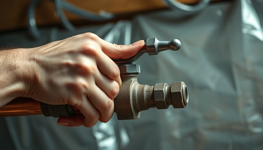 Adjusting sprinkler system valve for winterization indoors