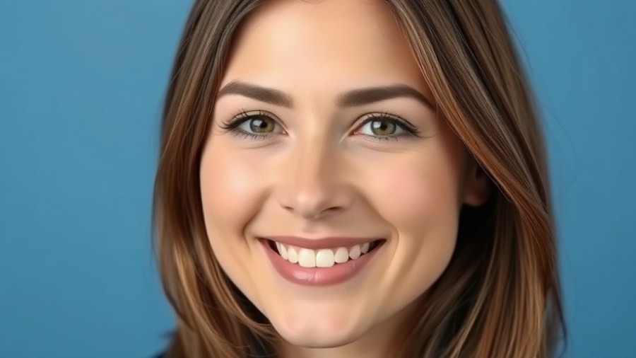 Portrait of a woman with brown hair smiling softly.