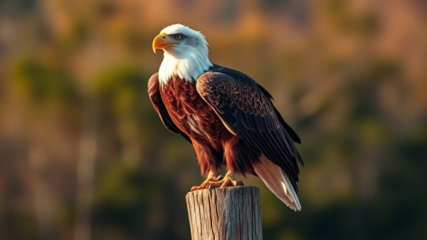 Majestic bald eagle showcasing nature conservation and species protection.