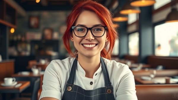 Chef Theresa Schuenke at Fawn restaurant Memphis smiling.