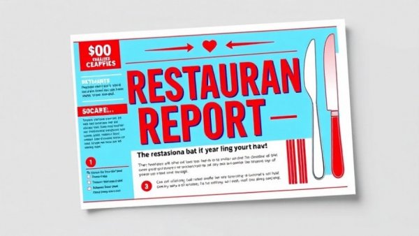 Restaurant inspection scores report card graphic design.