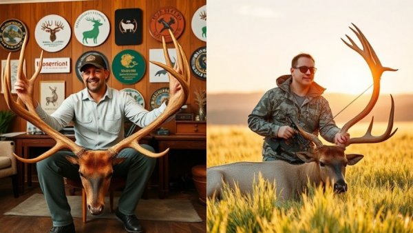 Army veteran showcasing elk hunting record achievements.