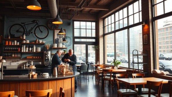 Cozy Memphis cafe interior with rustic decor and natural lighting, reflecting restaurant closure.
