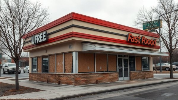 Future Cook Out site in Memphis, abandoned restaurant exterior