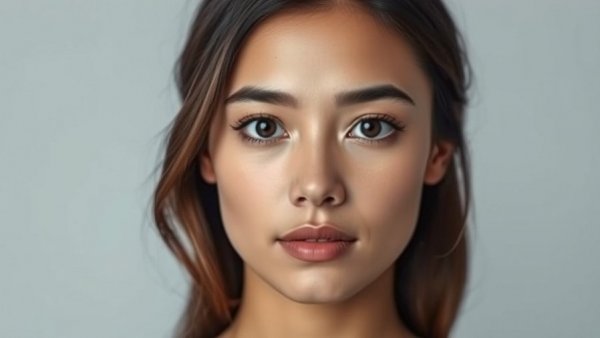 Neutral expression woman facing forward in soft lighting, healthcare fraud concept.