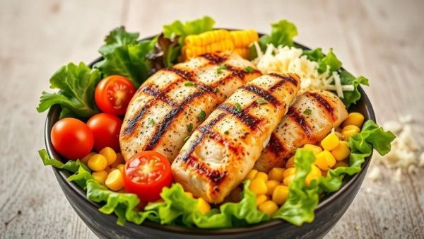 Delicious protein bowl from Babalu's new menu featuring fresh ingredients.