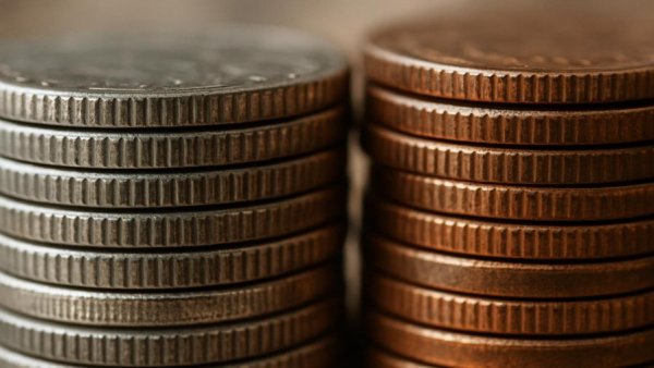 Why Do Some Coins Have Ridges: Close-up of stacked coins with ridges