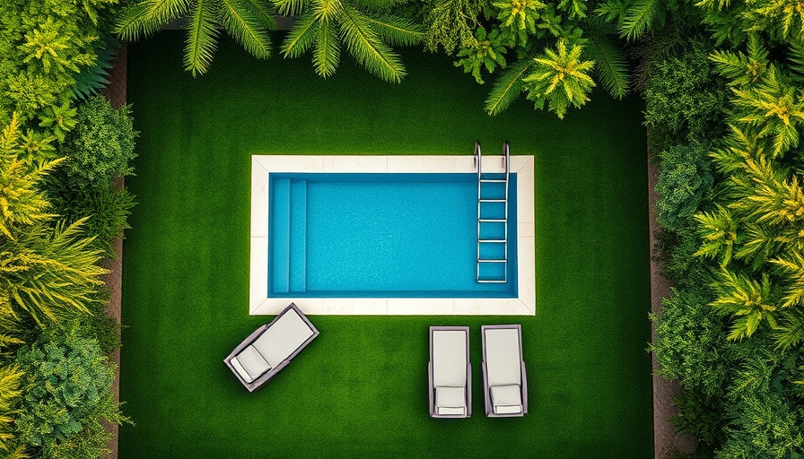 Chic compact backyard pool design for small spaces, modern oasis.