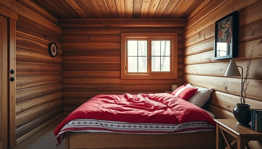 Cozy cabin interior at lakeside resort in Berkshires.