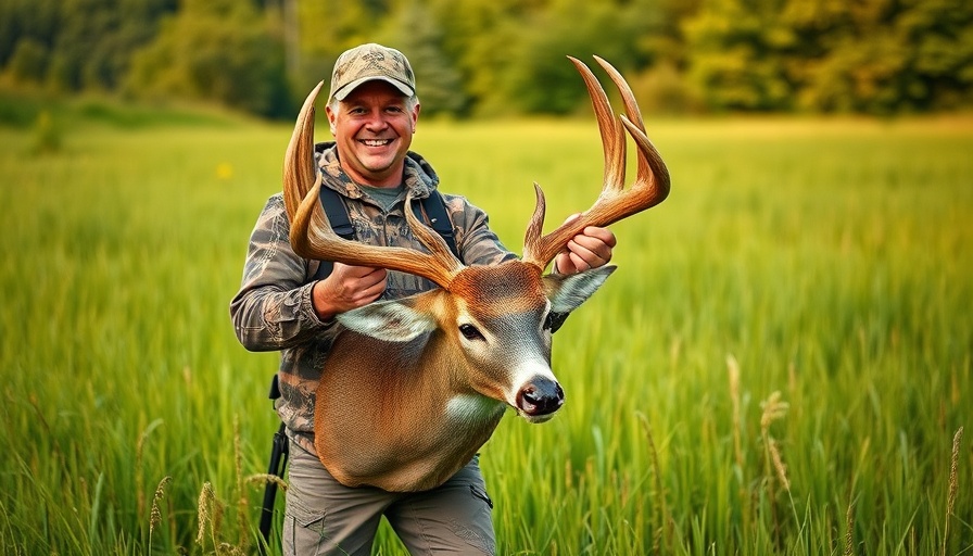 Wisconsin bow hunter tags massive 20-point buck in lush field.