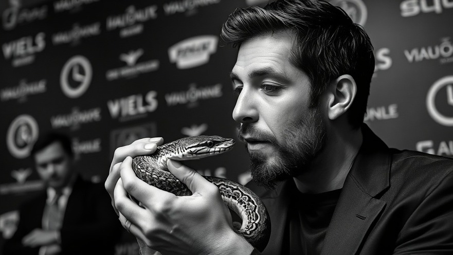 David Blaine magic moment, kissing a snake in a thought-provoking interview.