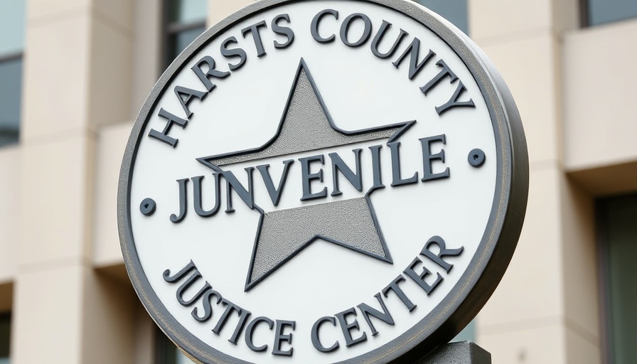 Harris County Juvenile Justice Center emblem indicative of juvenile crime Harris County.