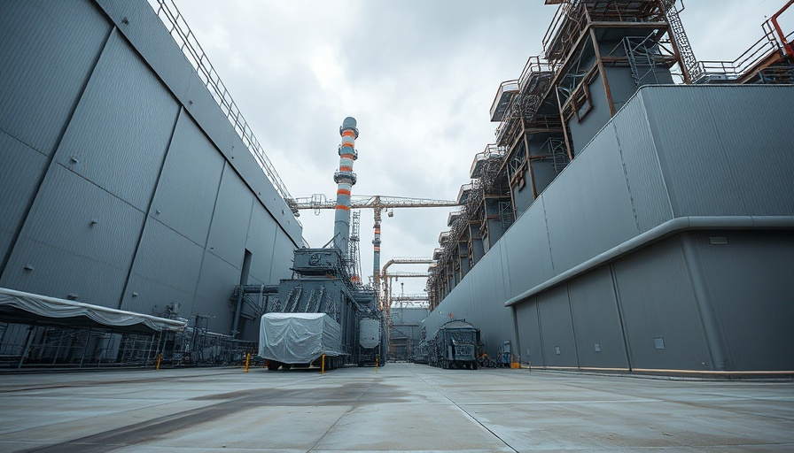 San Antonio News: industrial power plant with covered equipment.