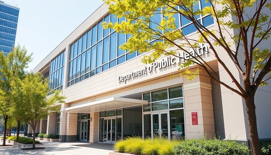 Department of Public Health building on a sunny day.