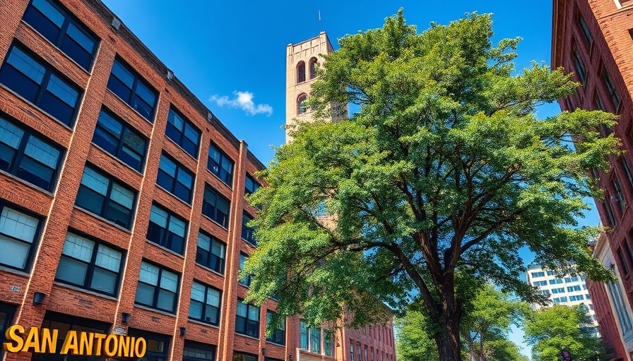 San Antonio affordable housing projects with urban scenery