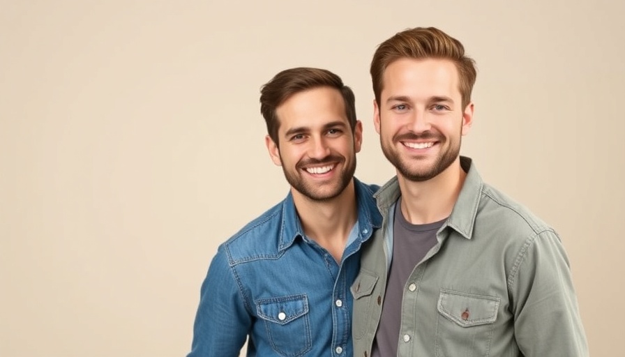 Smiling men in casual wear, e-commerce trends 2024 theme.