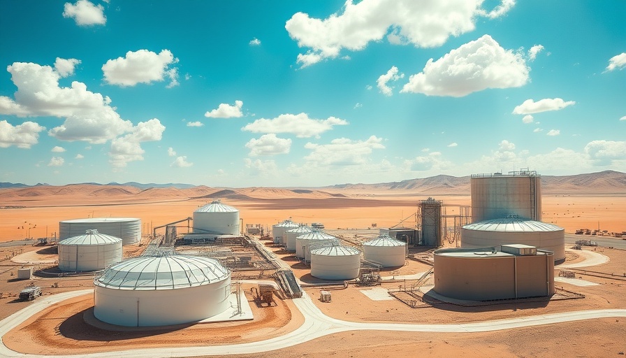 El Paso water recycling plant facility in desert landscape.