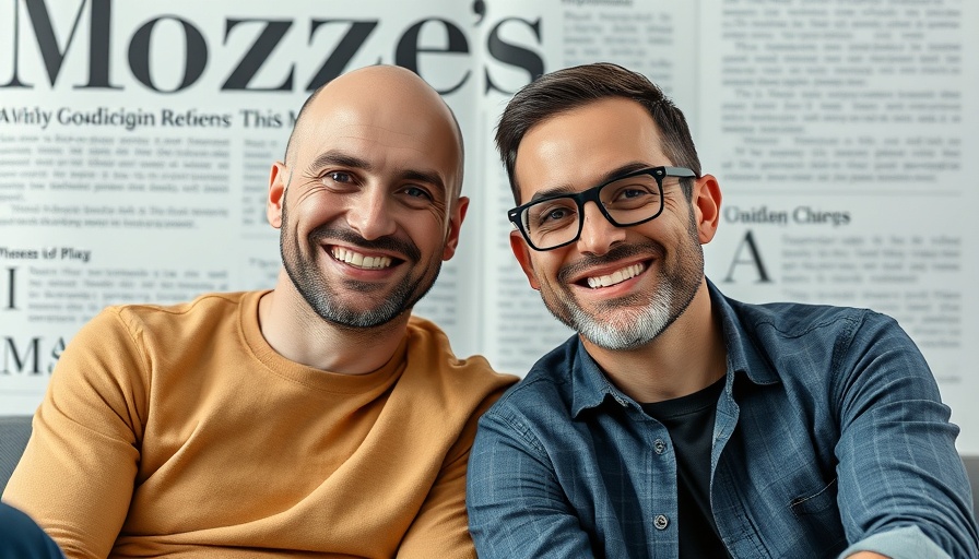 Impact of inflation on the stock market cover with two men smiling.