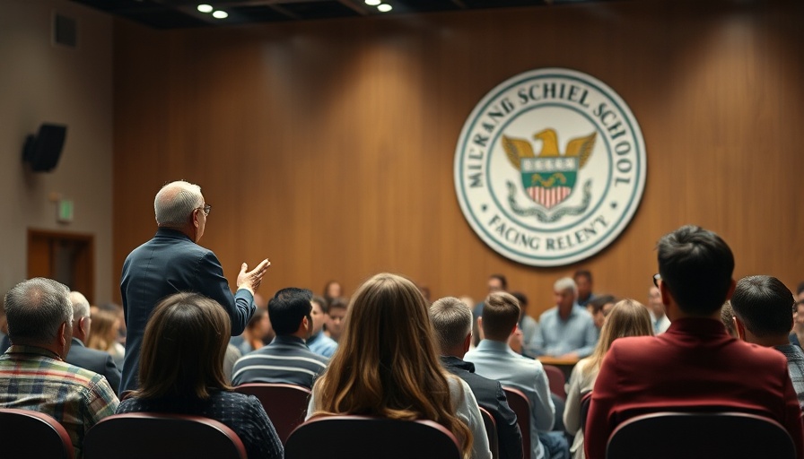 Speaker discusses Texas school choice program at event.