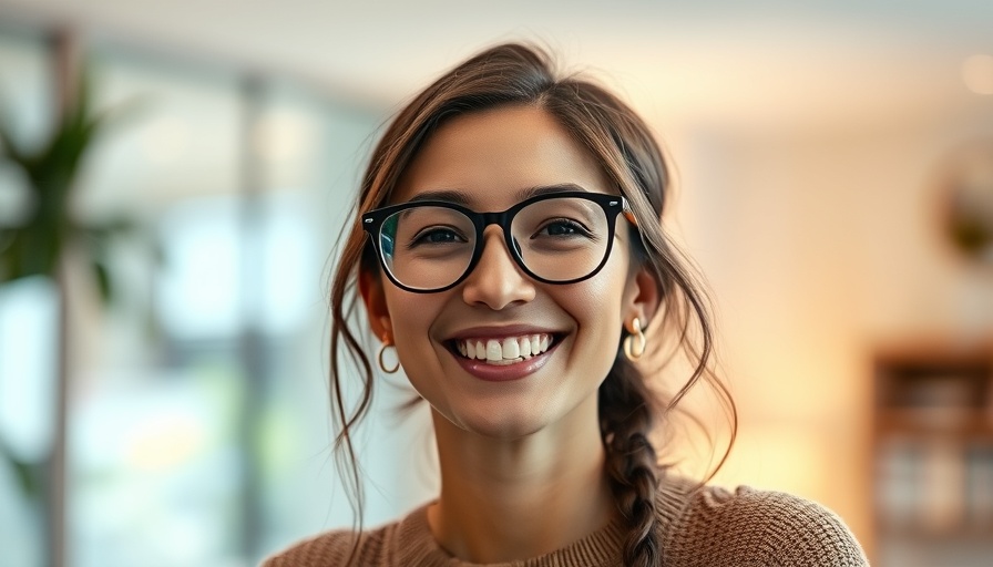Young woman smiling indoors, Trump Tariffs Impact on Economy.