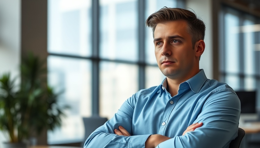 Contemplative young man in office, Entrepreneur Strategies for Surviving Tariffs.