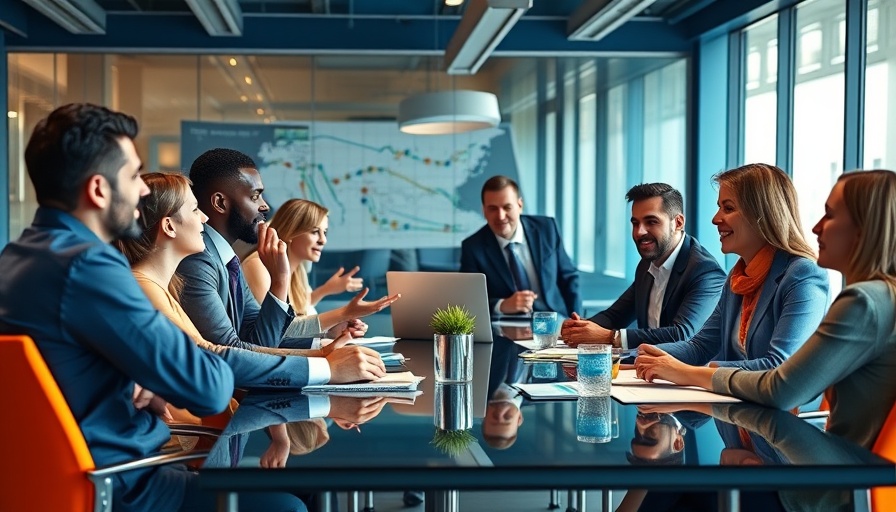 Vibrant meeting showcasing Leadership Engagement in Business Success.
