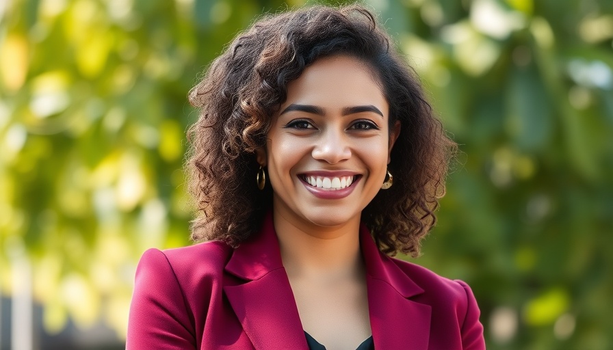 Smiling woman outdoors in maroon blazer, Career Books for Leaders