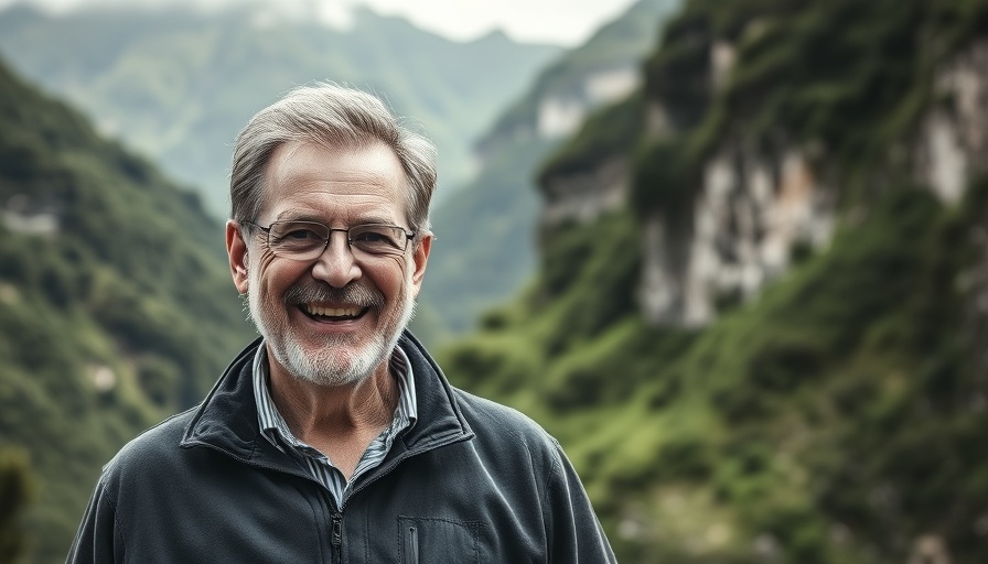 Middle-aged man smiling outdoors, related to successful hiring strategies.