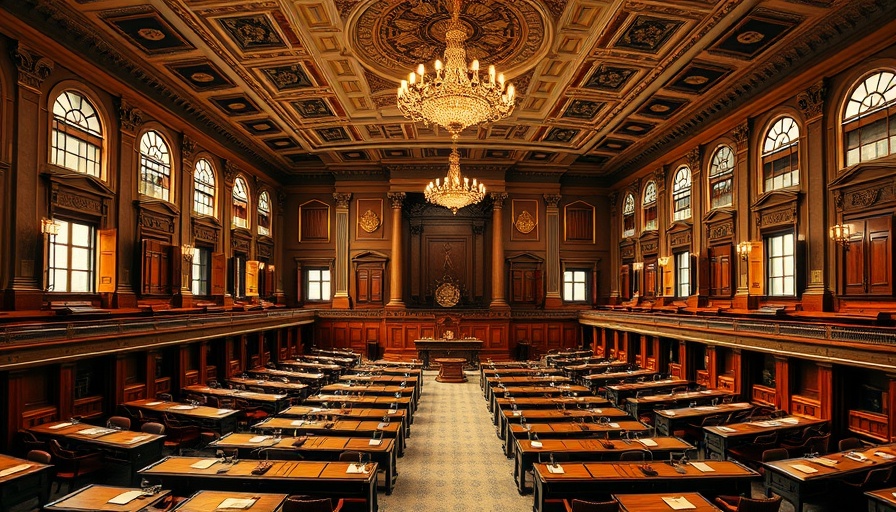 Texas Special Legislative Session chamber with ornate decor.