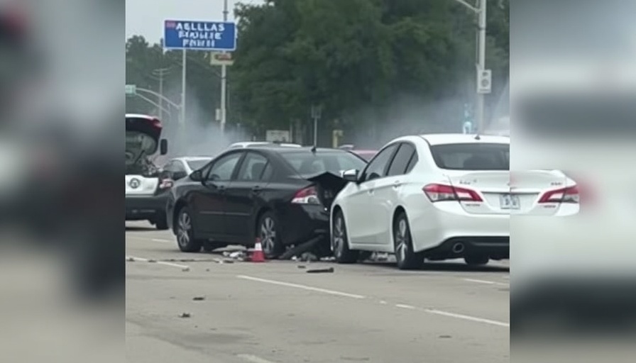 Dallas Police say driver crashed into stopped car at light causing multi-car pile up