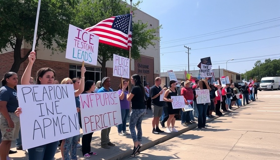 Dozens gather outside Dallas ICE field office after allegations of ‘inhumane' conditions