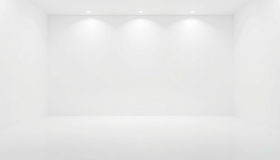 Minimalist white background space.