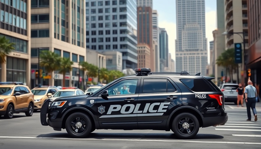 San Antonio police vehicle in city, related to parking ticket increase.