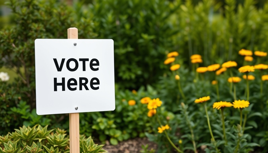 Voting location sign 'Aquí Vote Here' for San Antonio November 4 ballot.