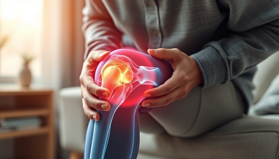 Knee pain illustration for orthopedic care in El Paso.