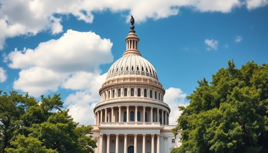 U.S. Capitol building under clear blue sky, Bexar County health insurance premiums context.