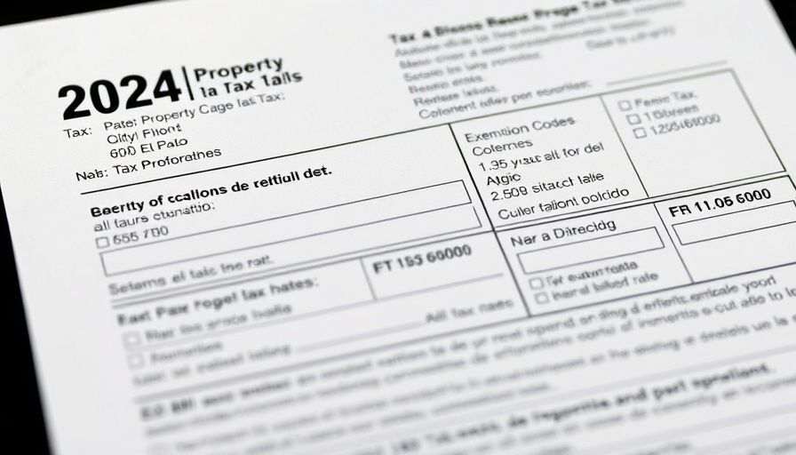 2024 El Paso property tax bill with detailed payment instructions.