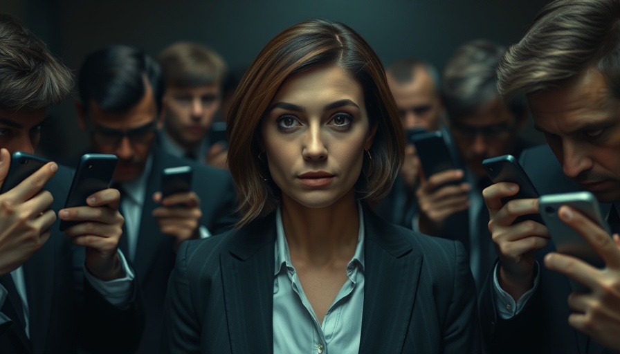 Illustration of abuse against women in public life, depicting isolation.