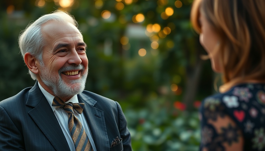 Golden Bachelor Mel Owens smiling during a conversation.