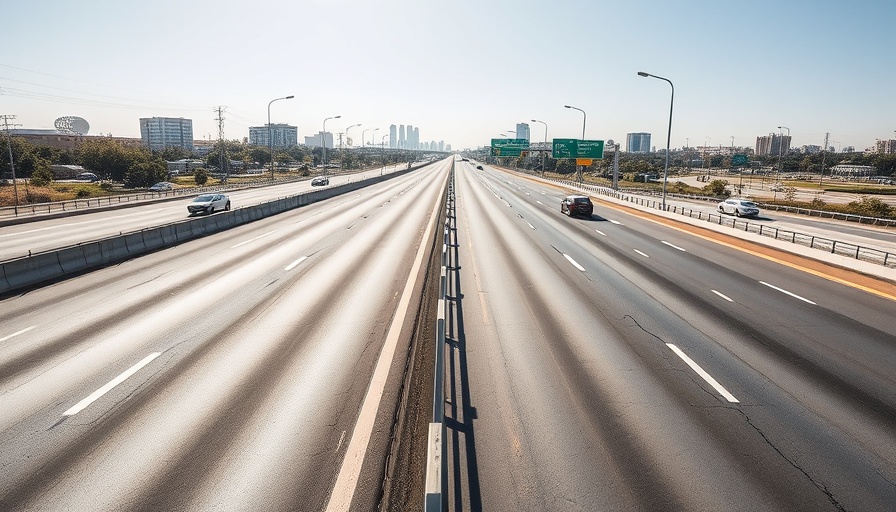 I-10 widening project El Paso: modern highway under bright sky