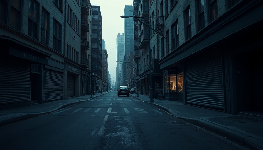 Empty street during government shutdown, conveying silence and inactivity.