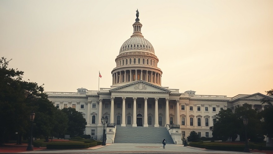 Photorealistic image of the U.S. Capitol, highlighting Tax Cuts and their Middle Class Impact.